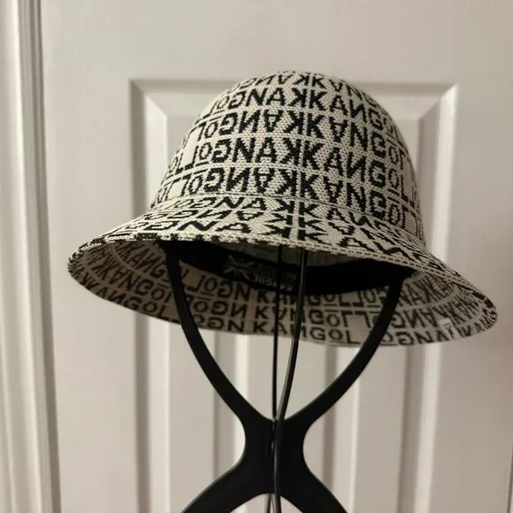 Kangol Jacquard Knit Logo All Over Bermuda Casual Bucket Hat - Picture 2 of 7